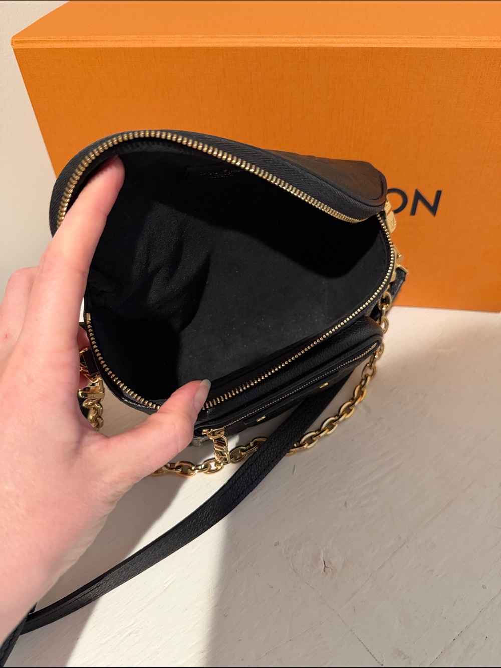 Louis Vuitton Black Monogram Empreinte Mini Bumbag - Picture 4 of 5